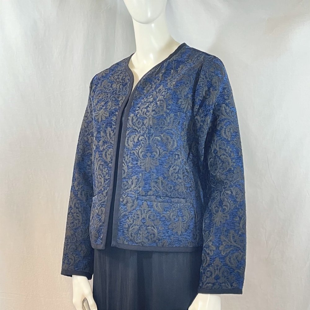 Open Front Damask Jacket | Old Navy